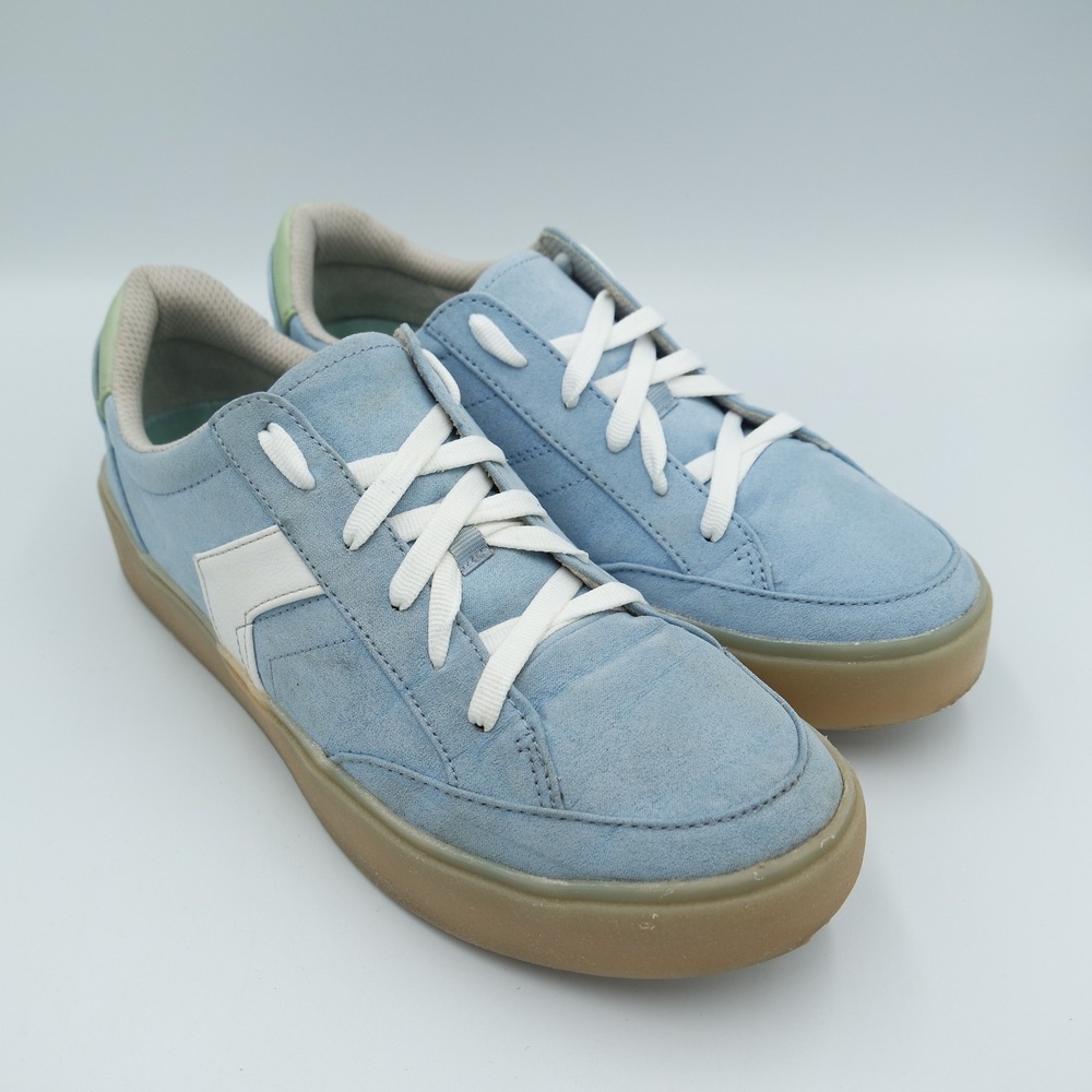 Dr Scholls Time Off Light Blue Platform Sneakers Womens Lace Up Gum Sole 8.5 - Picture 10 of 10